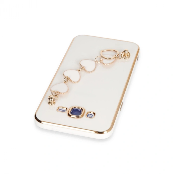 Samsung Galaxy J7 Kılıf Esila Silikon - Beyaz