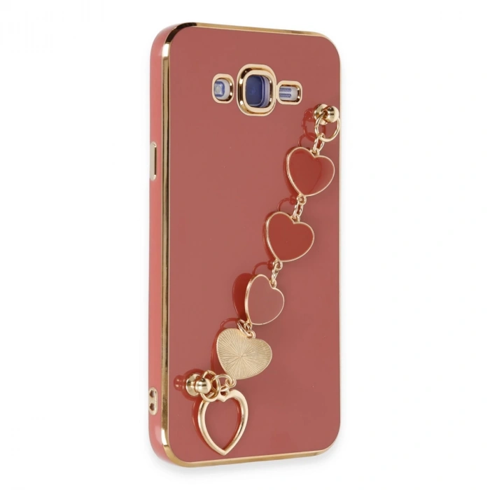 Samsung Galaxy J7 Kılıf Esila Silikon - Kırmızı