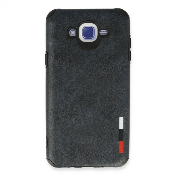 Samsung Galaxy J7 Kılıf Loop Deri Silikon - Lacivert