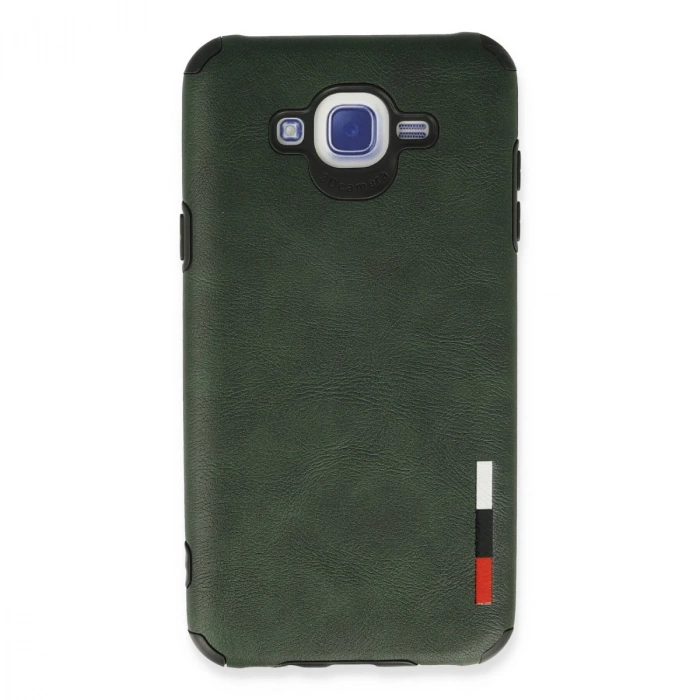 Samsung Galaxy J7 Kılıf Loop Deri Silikon - Yeşil