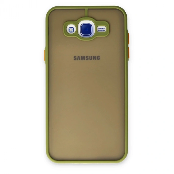 Samsung Galaxy J7 Kılıf Montreal Silikon Kapak - Açık Yeşil