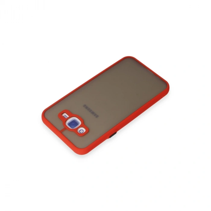 Samsung Galaxy J7 Kılıf Montreal Silikon Kapak - Kırmızı