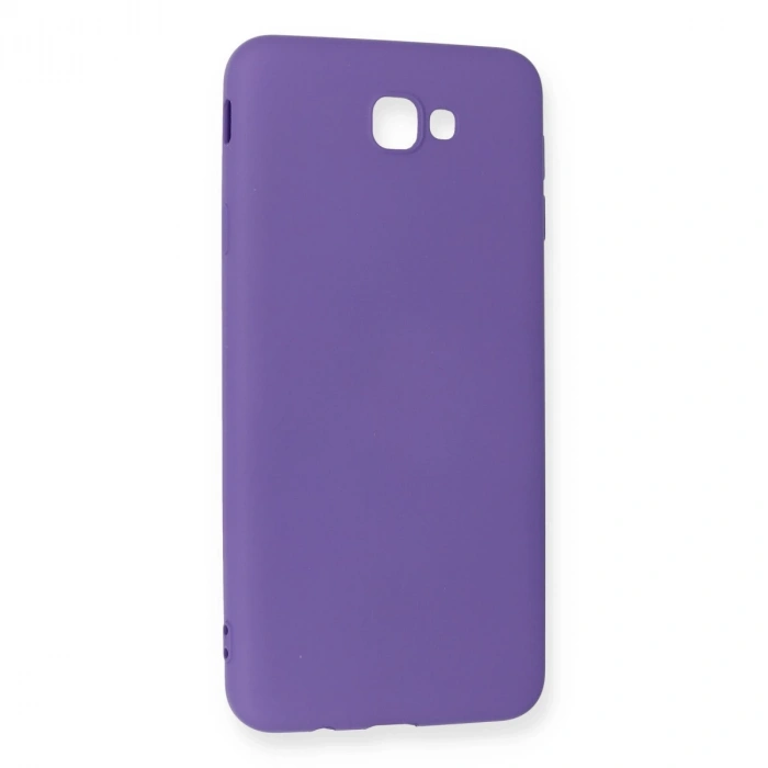 Samsung Galaxy J7 Prime Kılıf Nano İçi Kadife Silikon - Mor