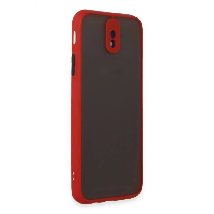 Samsung Galaxy J7 Pro / J730 Kılıf Montreal Silikon Kapak - Kırmızı