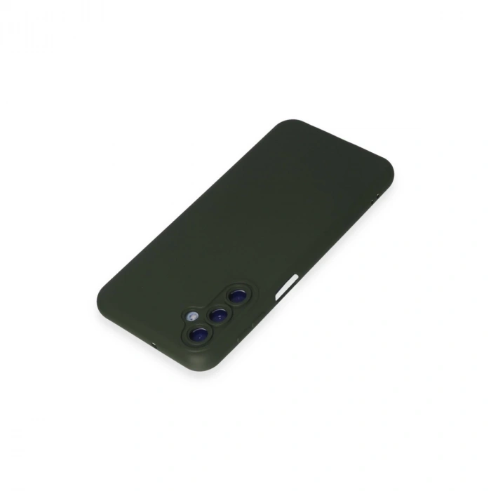 Samsung Galaxy M14 5g Kılıf Nano İçi Kadife Silikon - Koyu Yeşil