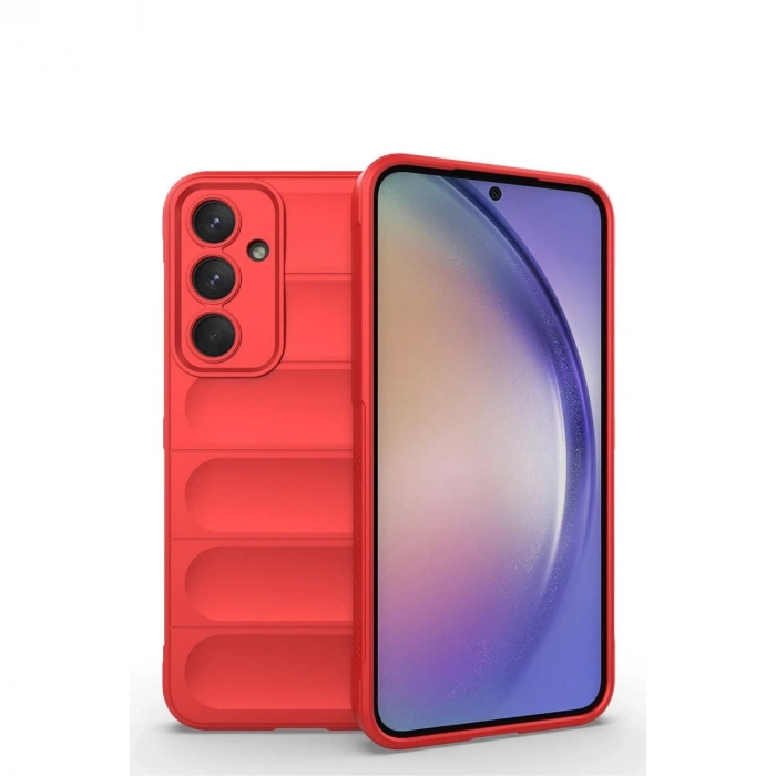 Samsung Galaxy M14 5g Kılıf Optimum Silikon - Kırmızı