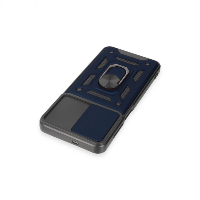 Samsung Galaxy M14 5g Kılıf Pars Lens Yüzüklü Silikon - Lacivert