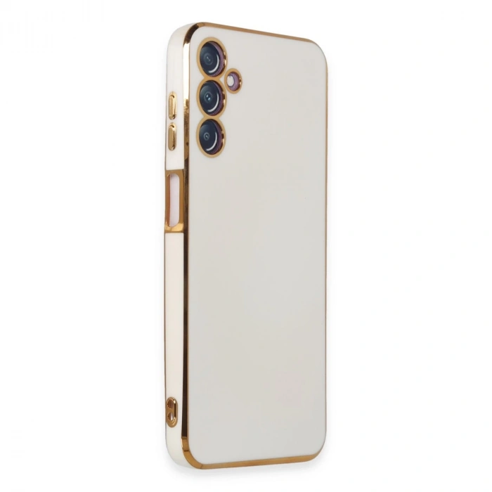 Samsung Galaxy M14 5g Kılıf Volet Silikon - Beyaz