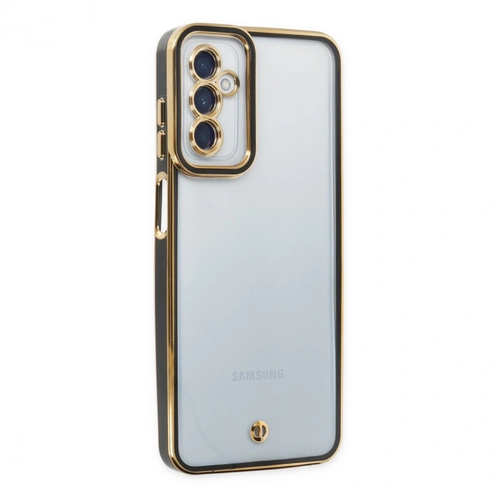 Samsung Galaxy M23 Kılıf Liva Lens Silikon - Siyah