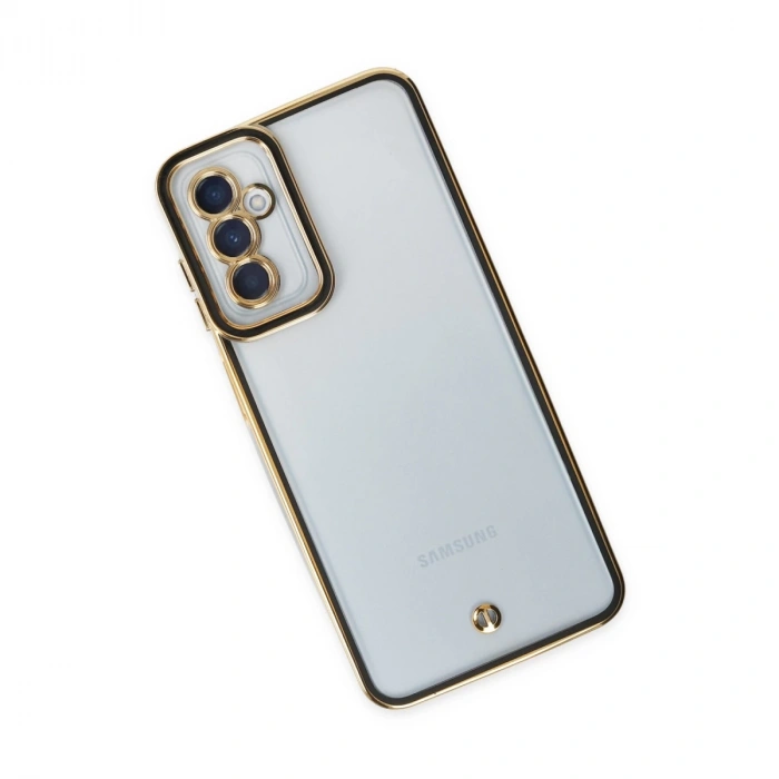 Samsung Galaxy M23 Kılıf Liva Lens Silikon - Siyah