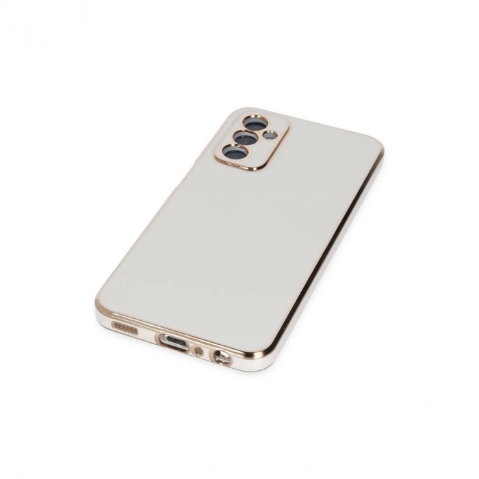 Samsung Galaxy M23 Kılıf Volet Silikon - Beyaz