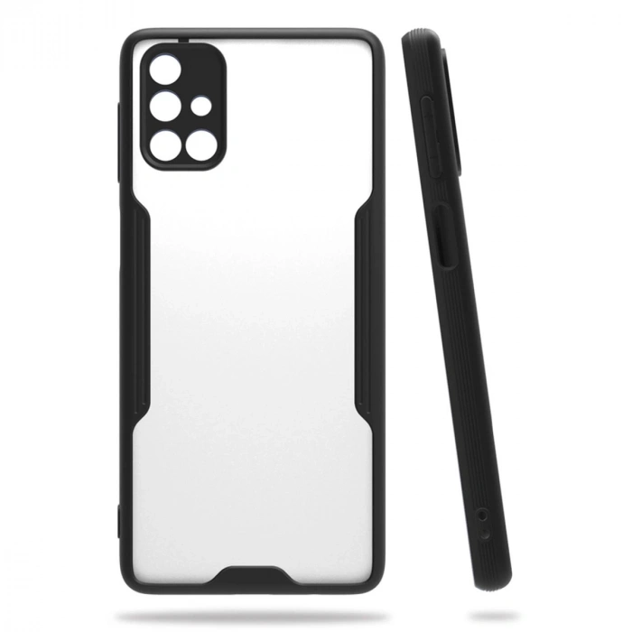 Samsung Galaxy M31s Kılıf Platin Silikon - Siyah