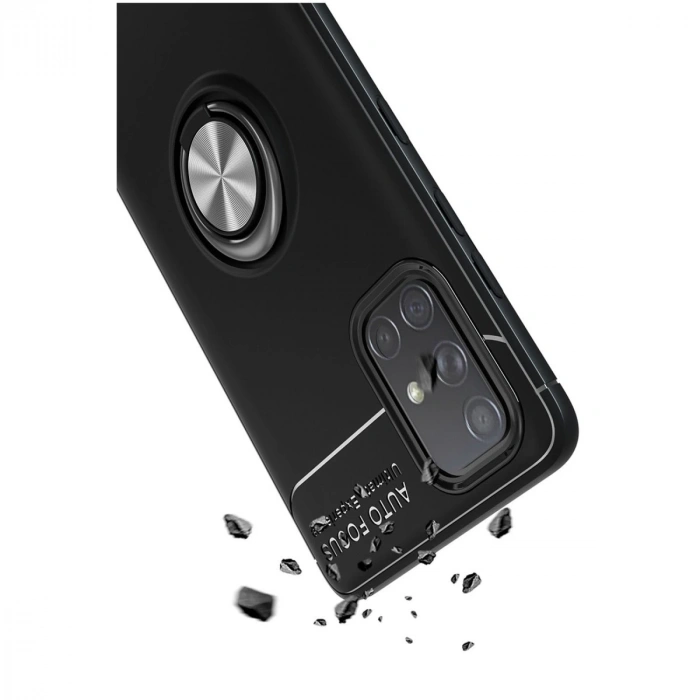 Samsung Galaxy M31s Kılıf Range Yüzüklü Silikon - Mavi