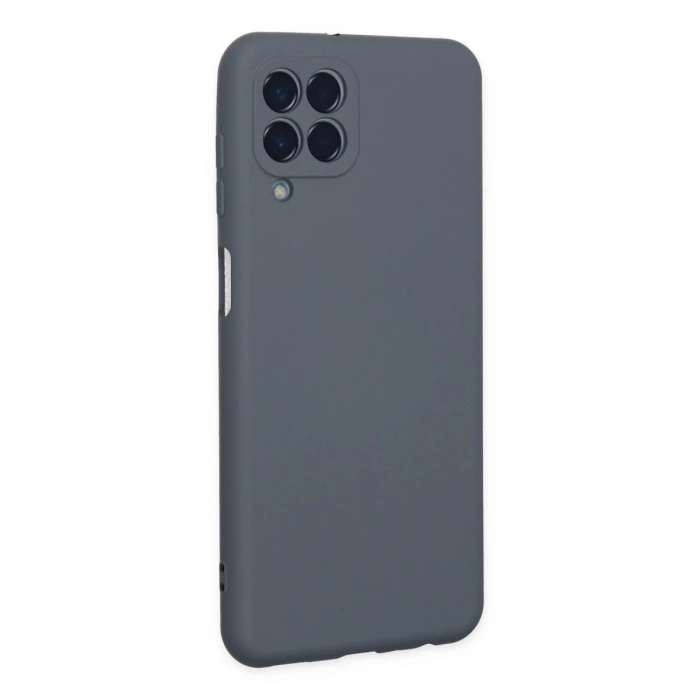 Samsung Galaxy M33 Kılıf Nano İçi Kadife Silikon - Gri