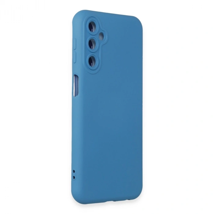 Samsung Galaxy M34 5g Kılıf Nano İçi Kadife Silikon - Mavi