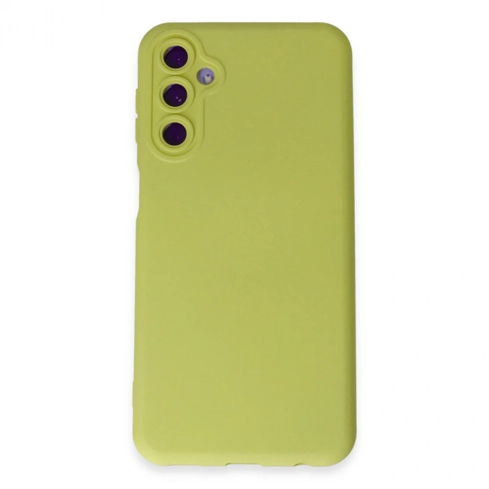 Samsung Galaxy M34 5g Kılıf Nano İçi Kadife Silikon - Sarı