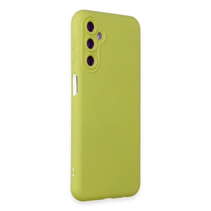 Samsung Galaxy M34 5g Kılıf Nano İçi Kadife Silikon - Sarı