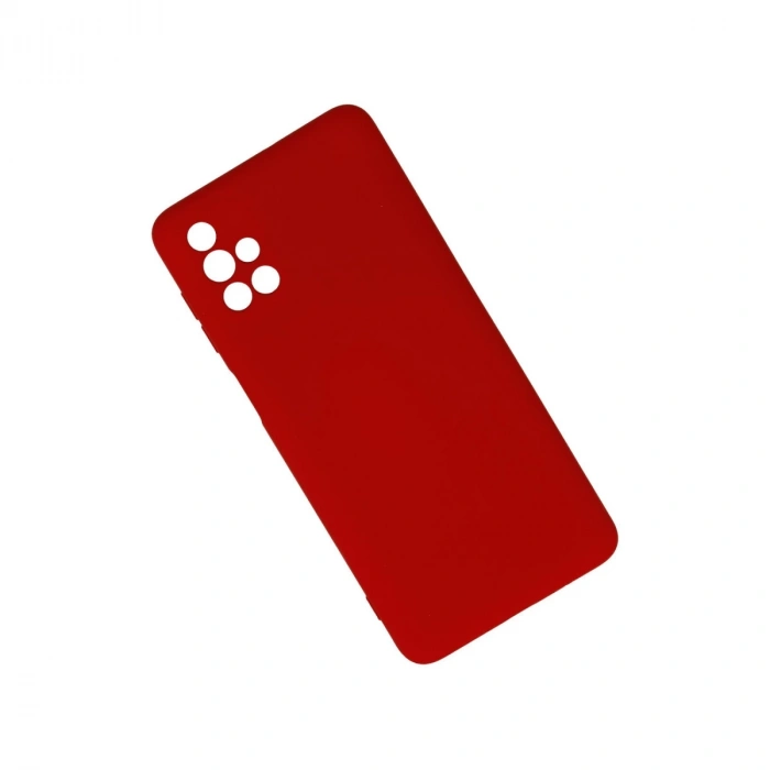 Samsung Galaxy M51 Kılıf Nano İçi Kadife Silikon - Kırmızı