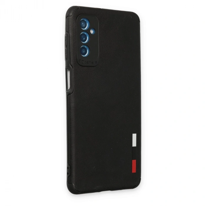 Samsung Galaxy M52 5g Kılıf Loop Deri Silikon - Siyah