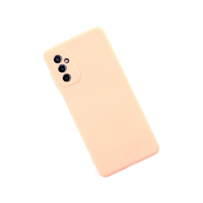 Samsung Galaxy M52 5g Kılıf Nano İçi Kadife Silikon - Pudra