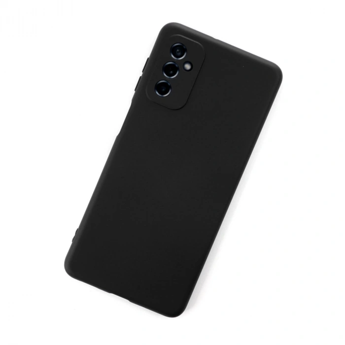 Samsung Galaxy M52 5g Kılıf Nano İçi Kadife Silikon - Siyah