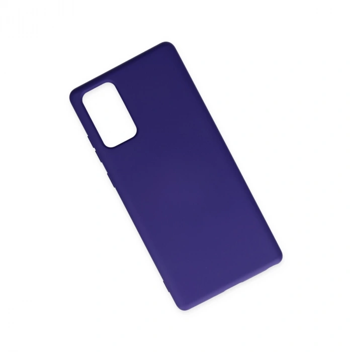 Samsung Galaxy Note 20 Kılıf Nano İçi Kadife Silikon - Mor