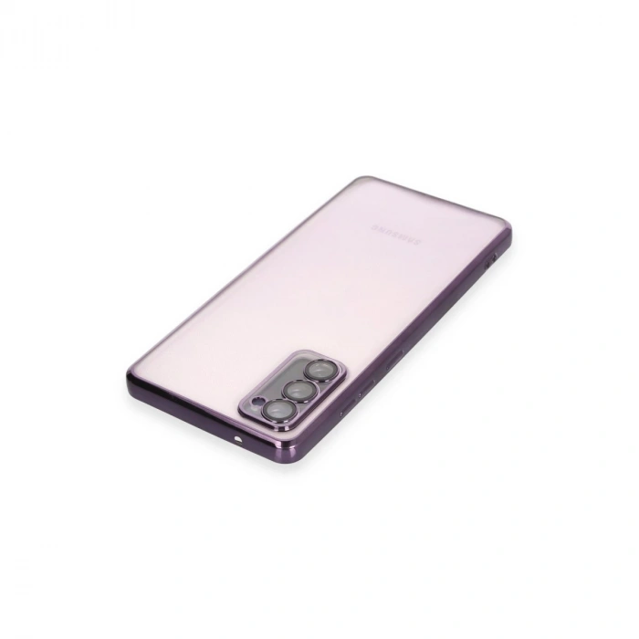 Samsung Galaxy S20 Fe Kılıf Razer Lensli Silikon - Mor