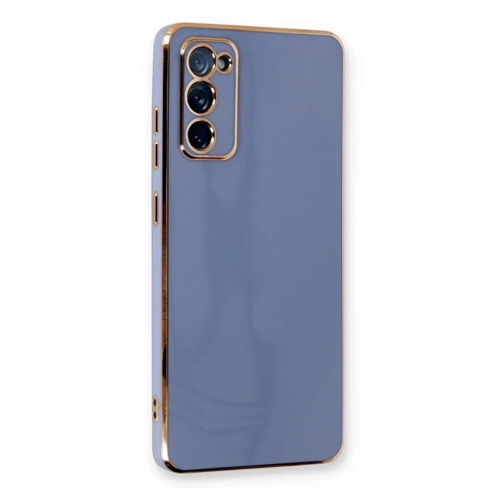 Samsung Galaxy S20 Fe Kılıf Volet Silikon - Mavi