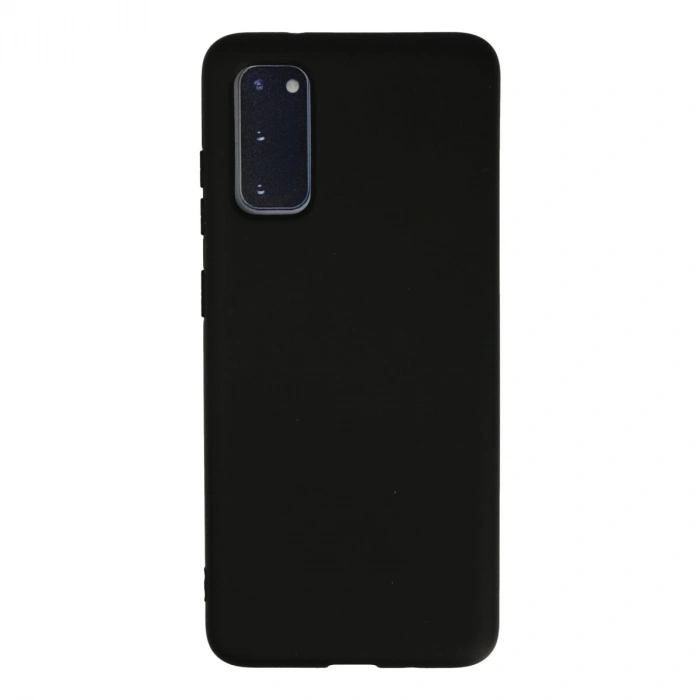 Samsung Galaxy S20 Kılıf Nano İçi Kadife Silikon - Siyah