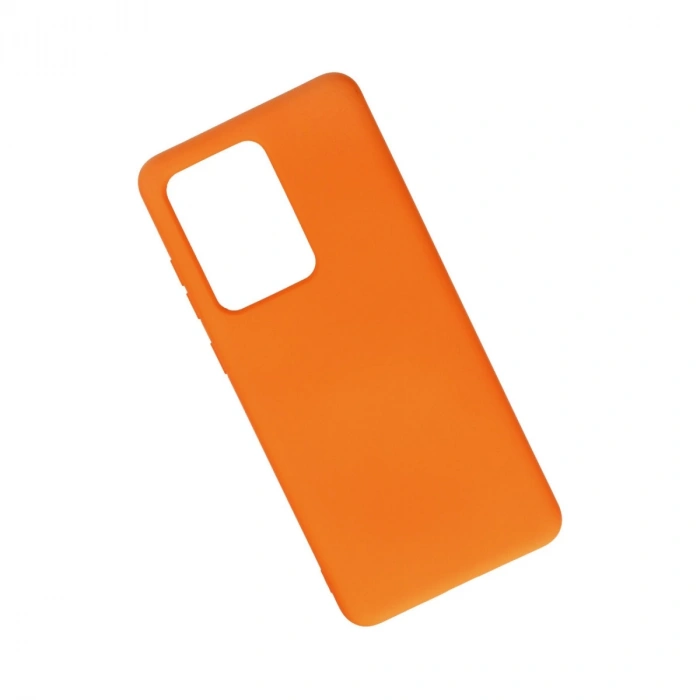 Samsung Galaxy S20 Ultra Kılıf Nano İçi Kadife Silikon - Turuncu