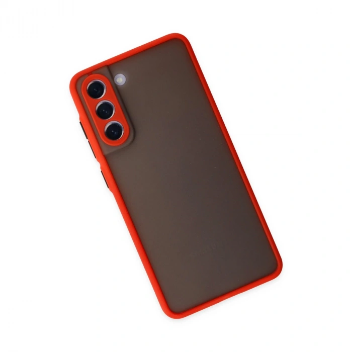 Samsung Galaxy S21 Fe Kılıf Montreal Silikon Kapak - Kırmızı