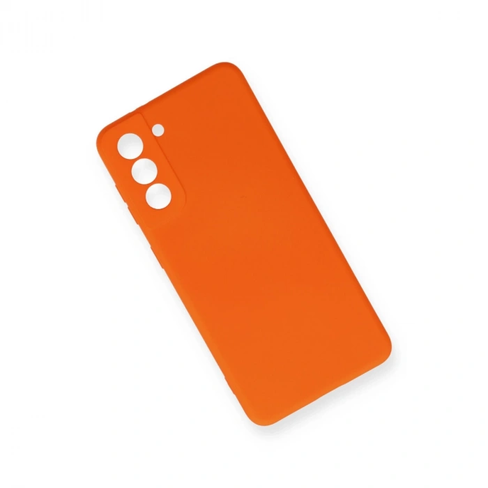 Samsung Galaxy S21 Fe Kılıf Nano İçi Kadife Silikon - Turuncu