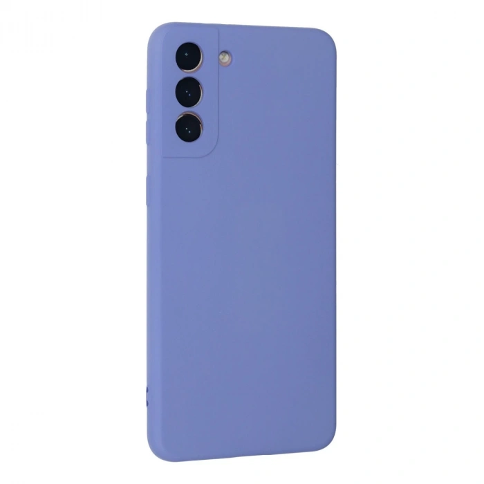 Samsung Galaxy S21 Plus Kılıf Nano İçi Kadife Silikon - Lila