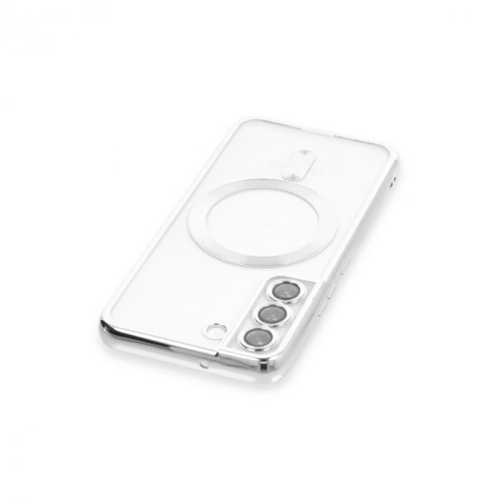 Samsung Galaxy S22 Kılıf Kross Magneticsafe Kapak - Gümüş