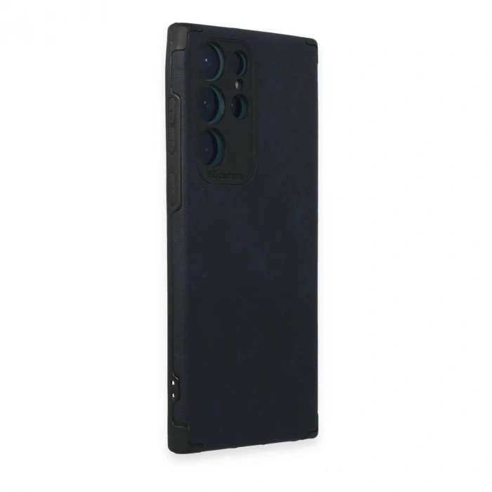 Samsung Galaxy S22 Ultra Kılıf Loop Deri Silikon - Lacivert