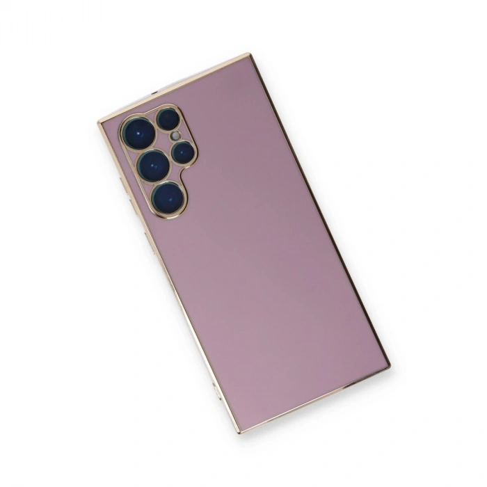 Samsung Galaxy S22 Ultra Kılıf Volet Silikon - Mor