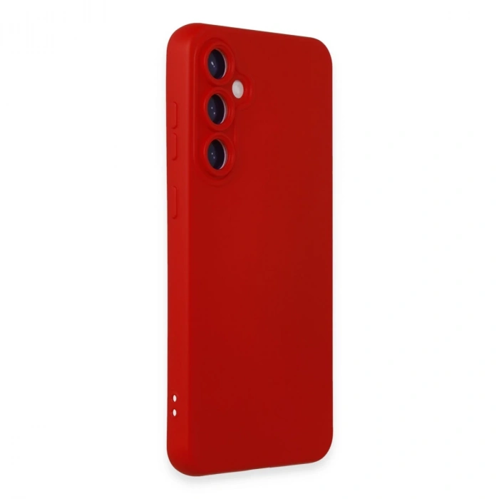 Samsung Galaxy S23 Fe Kılıf Nano İçi Kadife Silikon - Kırmızı