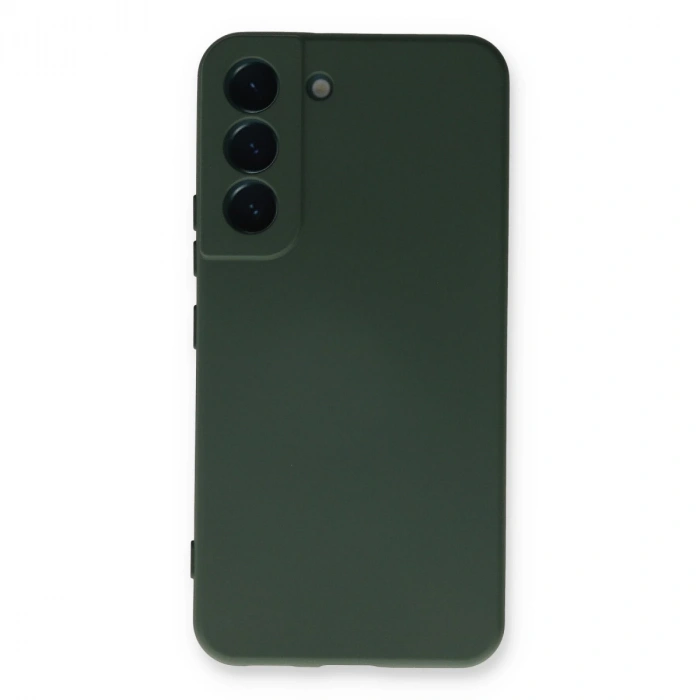 Samsung Galaxy S23 Plus Kılıf Nano İçi Kadife Silikon - Koyu Yeşil