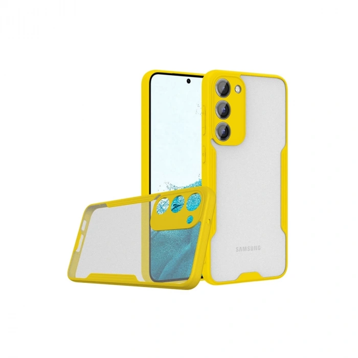 Samsung Galaxy S23 Plus Kılıf Platin Silikon - Sarı