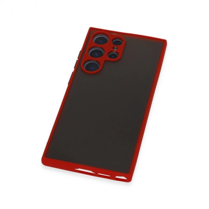 Samsung Galaxy S23 Ultra Kılıf Montreal Silikon Kapak - Kırmızı