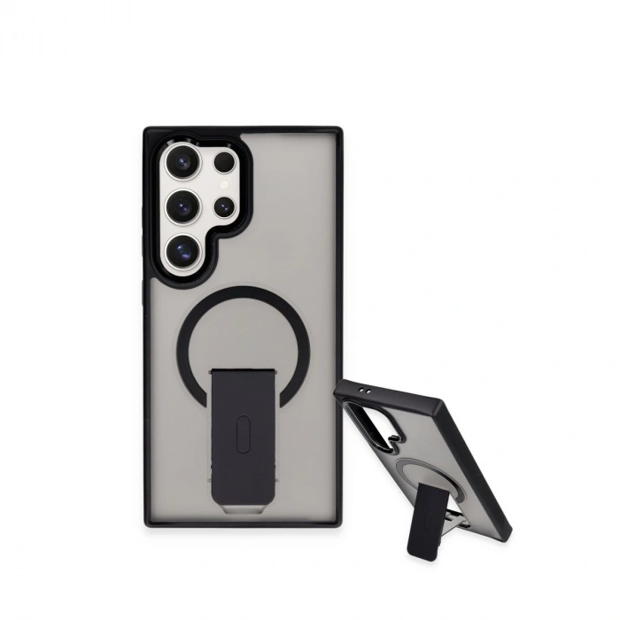 Samsung Galaxy S23 Ultra Tork Magsafe Standlı Kapak - Derin Mor