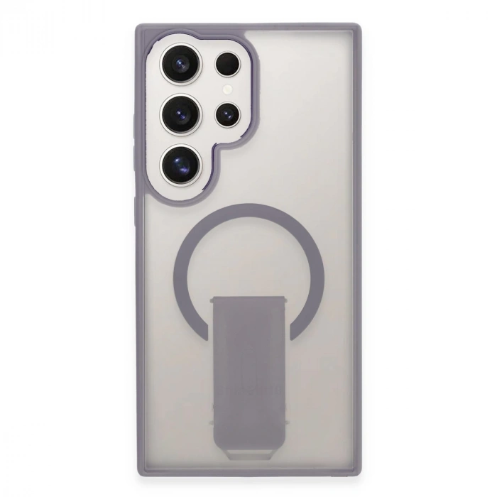 Samsung Galaxy S23 Ultra Tork Magsafe Standlı Kapak - Lila