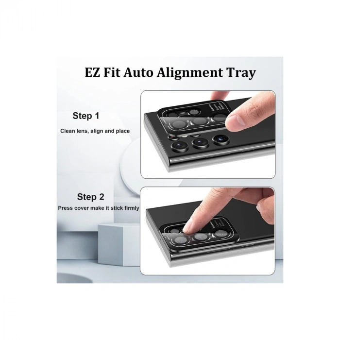 Samsung Galaxy S23 Ultra Valdez Metal Kamera Lens - Kırmızı