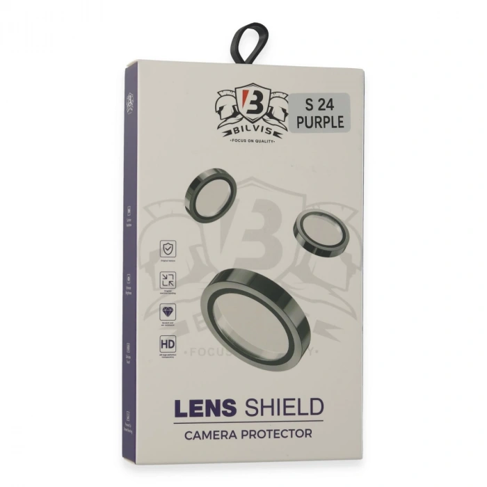 Samsung Galaxy S24 Bilvis Titan Kamera Lens - Derin Mor