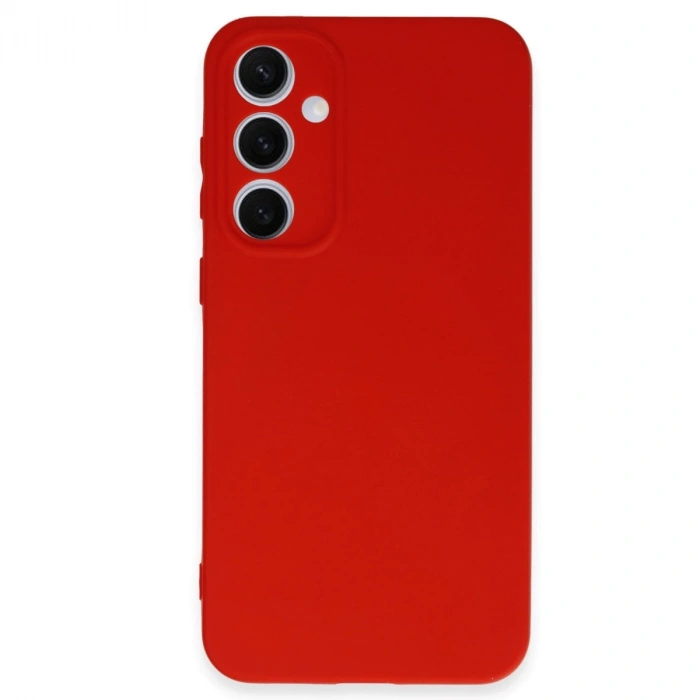 Samsung Galaxy S24 Fe Kılıf Nano İçi Kadife Silikon - Kırmızı