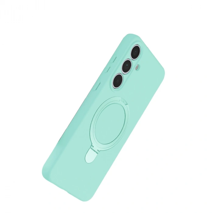 Samsung Galaxy S24 Fe Regal Magsafe Standlı Kapak - Su Yeşili