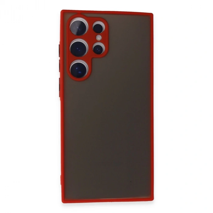 Samsung Galaxy S24 Ultra Kılıf Montreal Silikon Kapak - Kırmızı