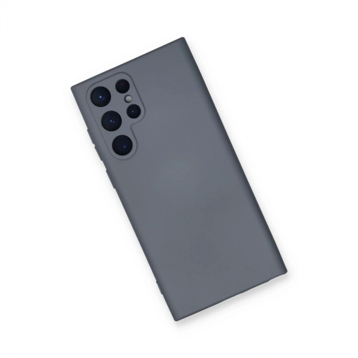 Samsung Galaxy S24 Ultra Kılıf Nano İçi Kadife Silikon - Gri