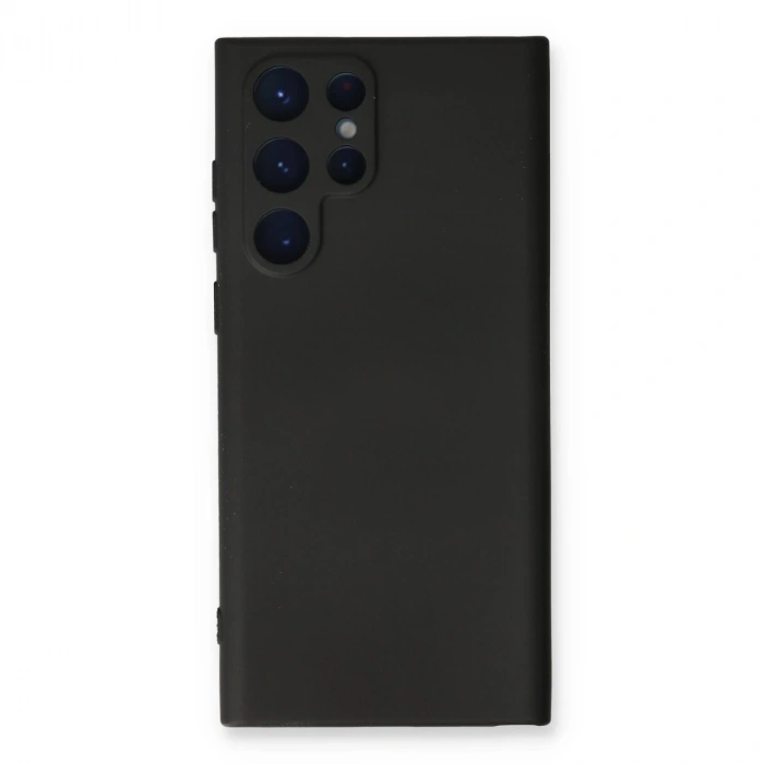 Samsung Galaxy S24 Ultra Kılıf Nano İçi Kadife Silikon - Siyah