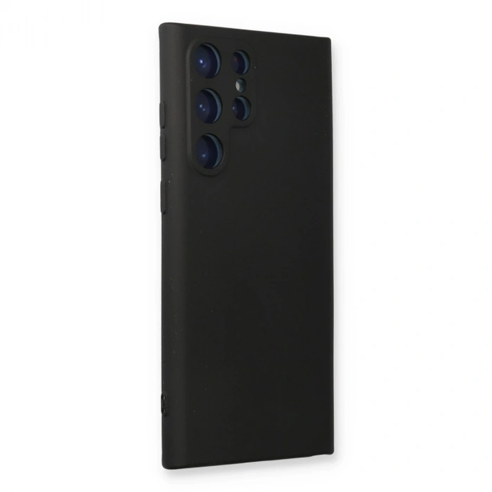 Samsung Galaxy S24 Ultra Kılıf Nano İçi Kadife Silikon - Siyah